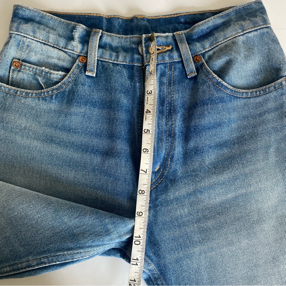 Re/Done 70s Raw Hem Crop Bootcut Jeans - Size‎ 26 NWOT - Picture 9 of 13